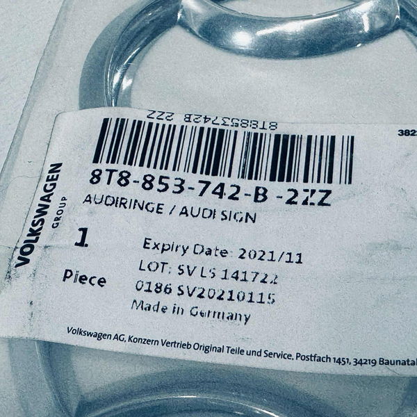 Emblema Traseiro Audi A5 2012-2016 8t8853742b