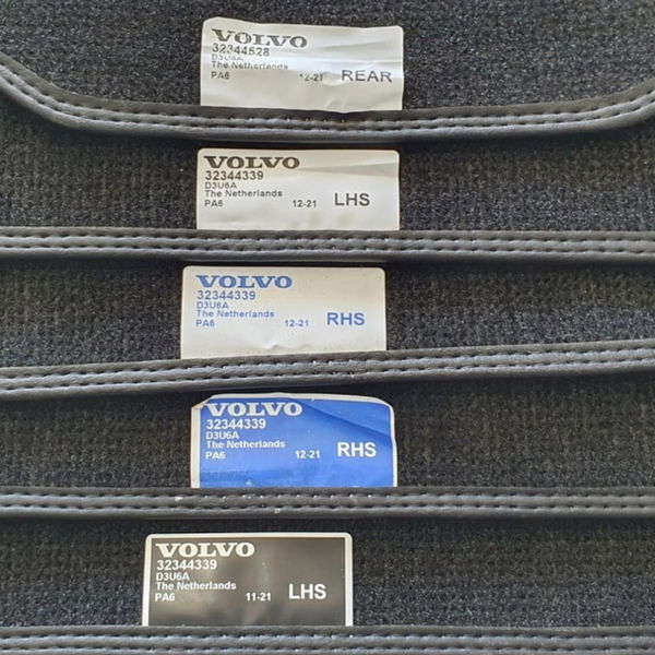 Jogo Tapete Carpete Volvo Xc90 T8 Inscription 2022 Preto