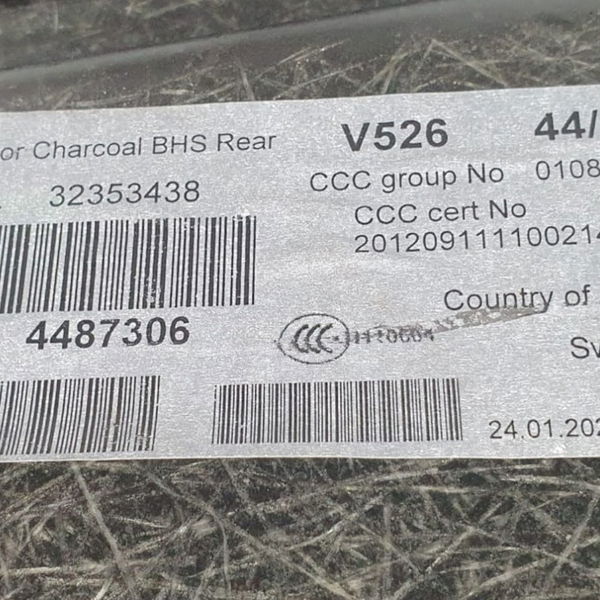 Tampão Assoalho Porta-malas Volvo Xc90 T8 Inscription 2022 Preto