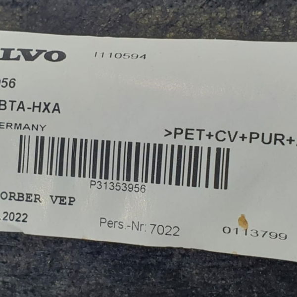 Isolante Do Motor Volvo Xc90 T8 Inscription 2022