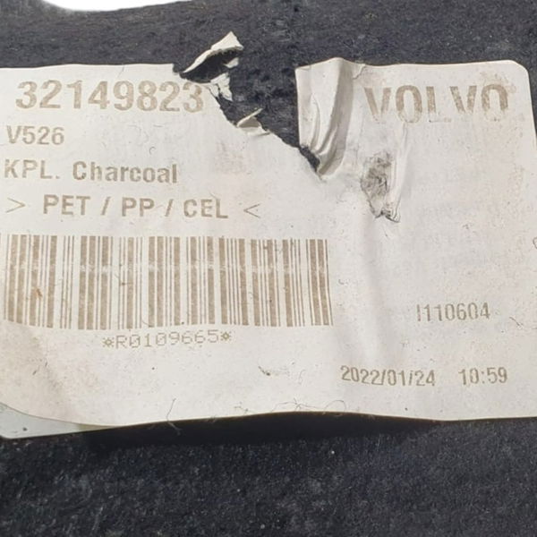 Acabamento Forro Porta-malas Esq Volvo Xc90 T8 Inscrip. 2022