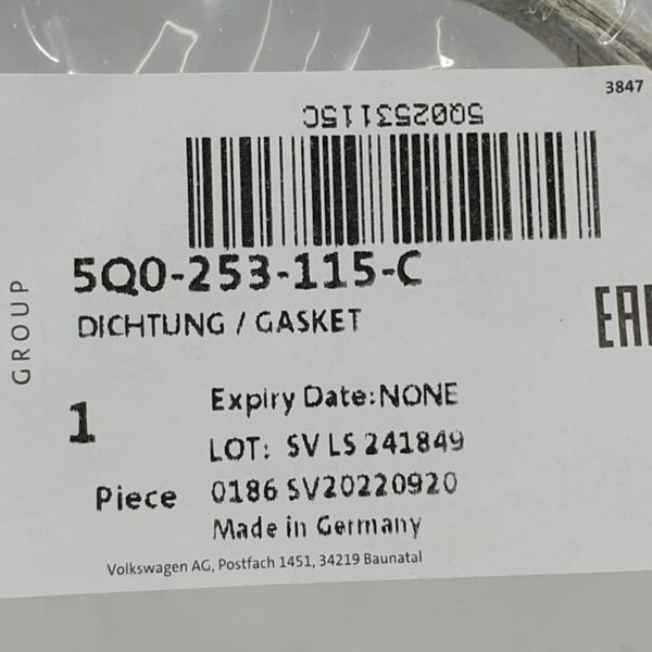 Junta Catalisador Audi A4 A5 2.0 Tsi 2018