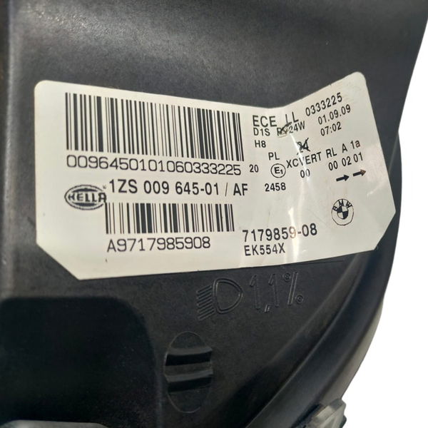 Farol Motorista Bmw X6 2008 (c/detalhe) Esquerdo