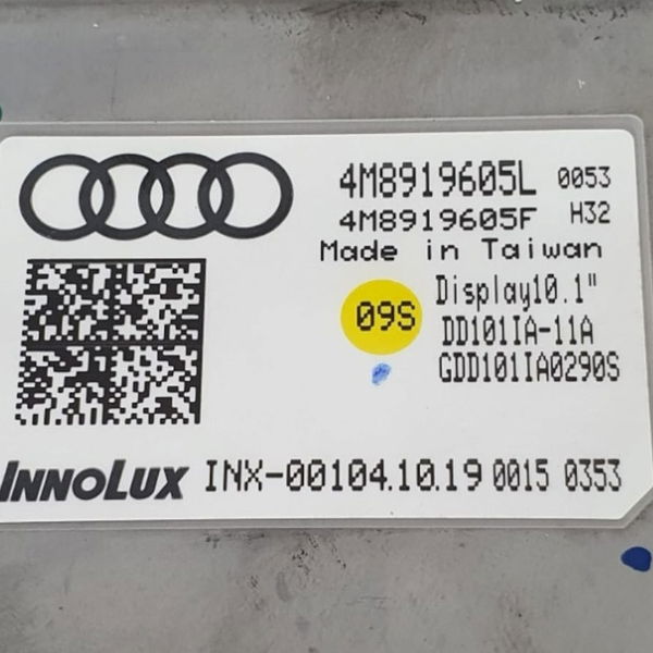 Tela Central Multimídia 10.1 Audi Q8 2020