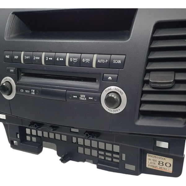 Moldura Com Rádio E Difusores Mitsubishi Lancer 2012
