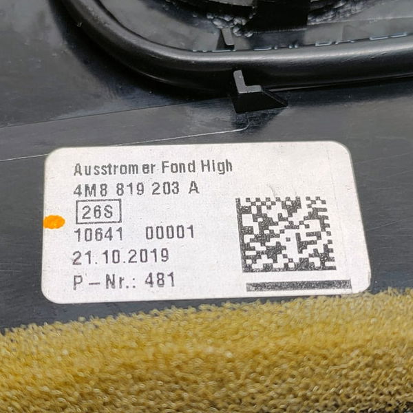 Difusor De Ar Console Central Traseiro Audi Q8 2020