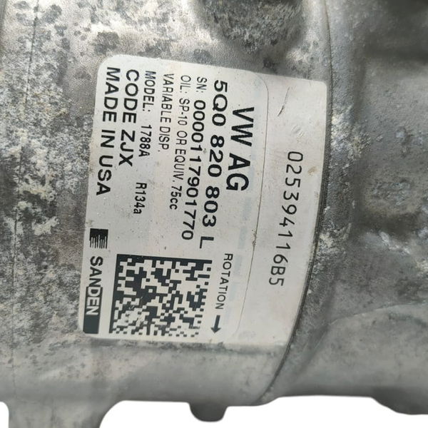 Compressor De Ar Condicionado Vw Jetta 2.0 2017