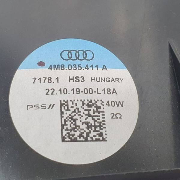 Alto Falante Traseiro Direito Audi Q8 2020 Preto