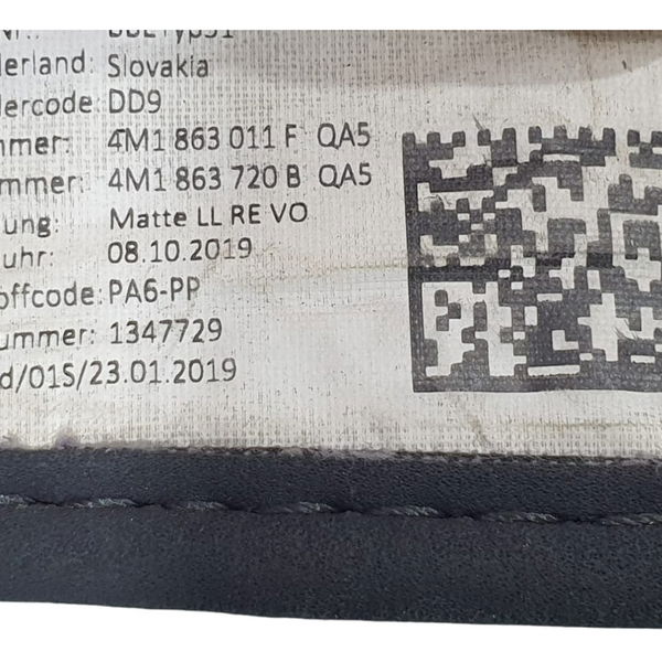 Tapete Carpete Passageiro Audi Q8 2020 Preto