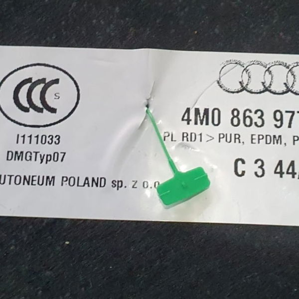 Forração Isolamento Acústico Painel Audi Q8 2020