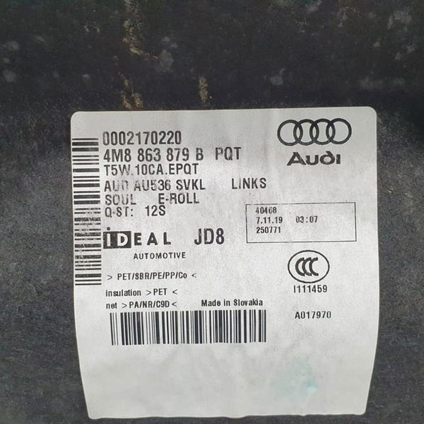 Forro Porta-malas L/esquerdo Audi Q8 2020
