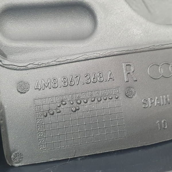 Acabamento Porta Dianteira Direita Audi Q8 2020 / 4m8867368a Preto Direita Dianteira