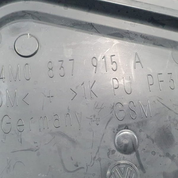 Tampa Interna Painel Esq Audi Q8 2020 / 4m0837915a Preto Animal Print