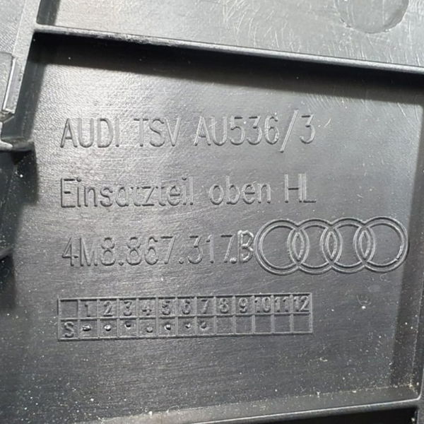 Forro De Porta Traseiro Esquerdo Audi Q8 2020 /4m8867317b