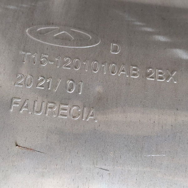 Escapamento Chery Tiggo 7 1.5 2022