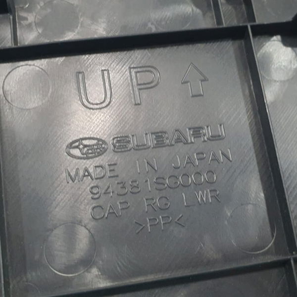 Tampa Acabamento Porta-malas Subaru Forester Xt 2018 Preto