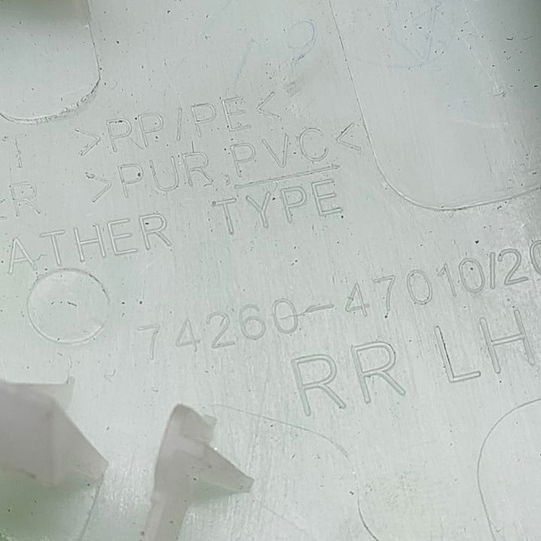 Apoio Braço Porta T/e Toyota Prius 2018 Preto