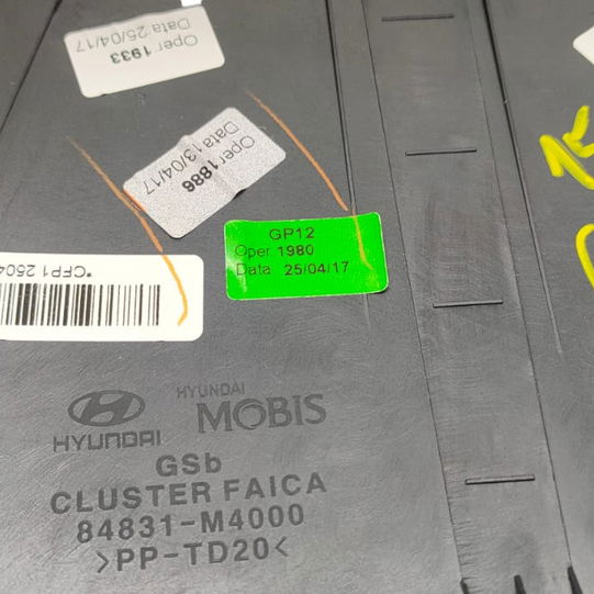 Moldura  Painel Velocímetro Hyundai Creta 2017 - Preto