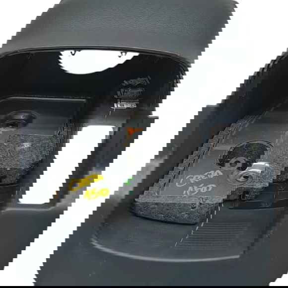 Acabamento Coluna Direção Hyundai Creta 2017 - Preto - Animal Print