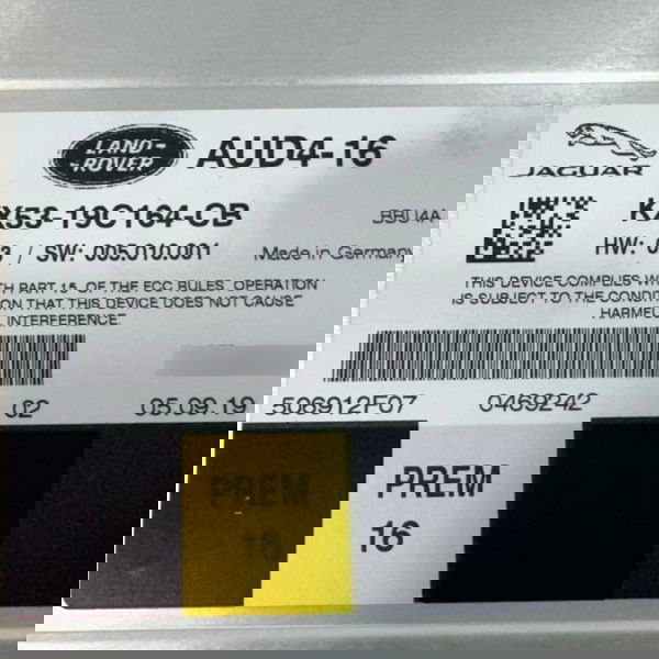 Módulo Som Range Rover Sport 3.0 2020 Kx5319c164cb