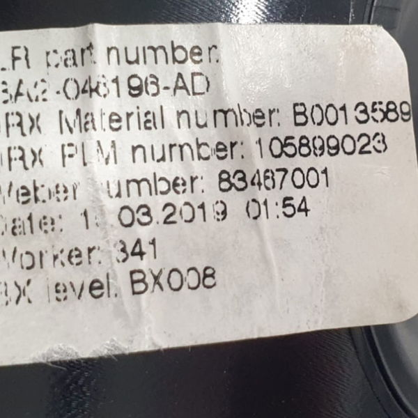 Porta Copos Objetos Console Range Rover Velar P300 2020 Lisa Preto