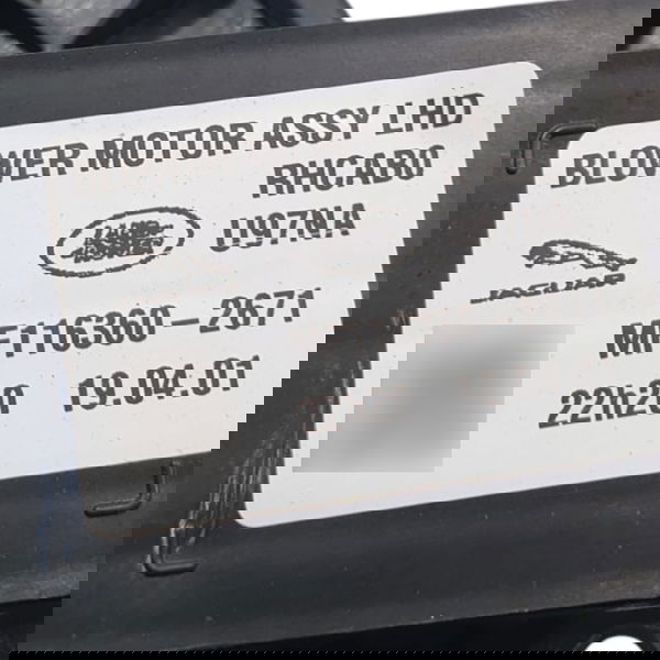 Motor Ventilação Interna Range Rover Velar P300 2020