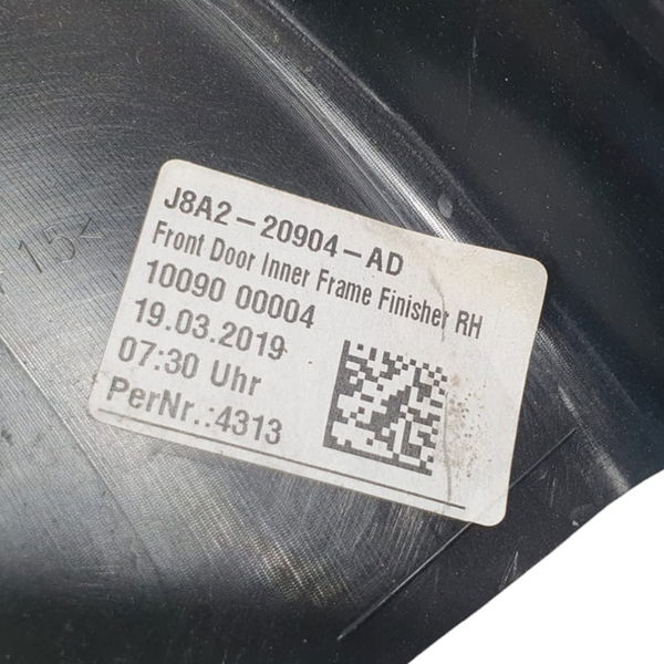 Canaleta Interna Porta Dianteira Dir Range Rover Velar 2020