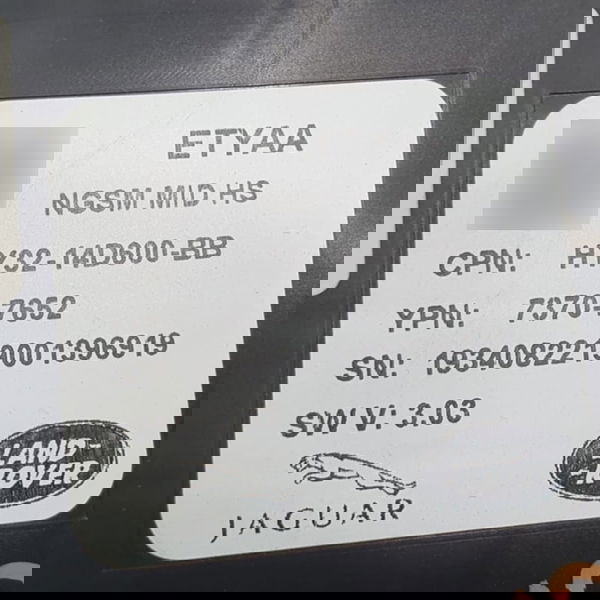 Módulo Banco Motorista Range Rover Sport Hse 2020 Preto