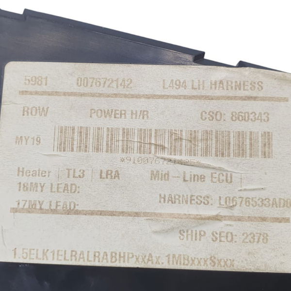 Módulo Banco Motorista Range Rover Sport Hse 2020 Preto