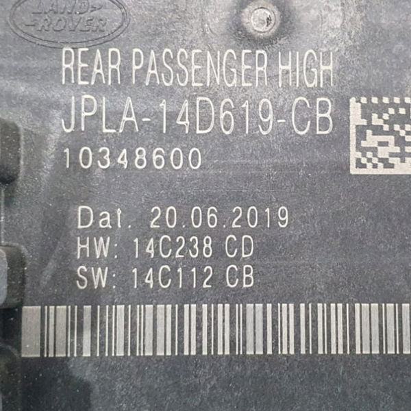 Módulo Porta Traseira Direita Range Rover Sport Hse 2020 Preto