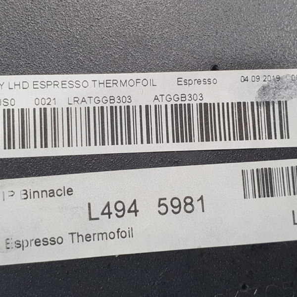 Acabamento Sup. Painel Instrumentos Range Rover Sport Hse 20 Preto Animal Print