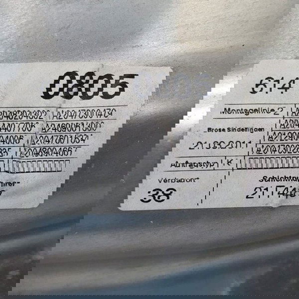 Máquina De Vidro Traseira Direita Mercedes Benz C180 2009