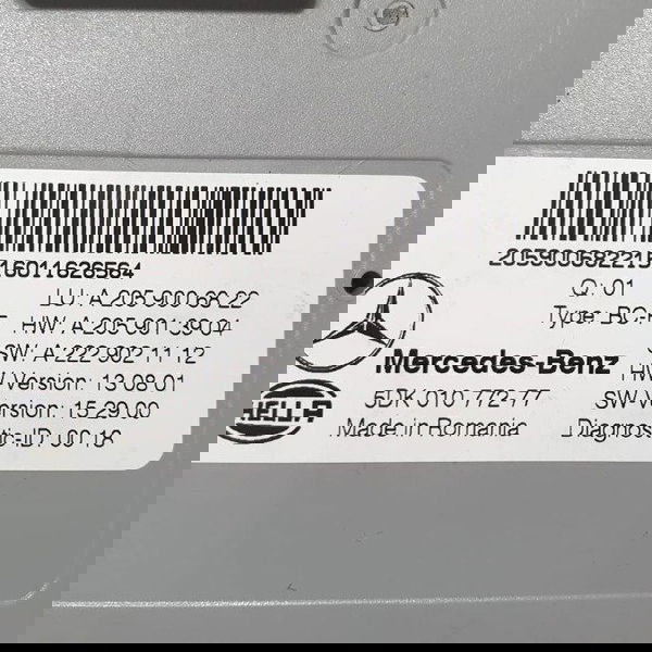 Módulo Sam Mercedes Benz C200 2016 Cód. A2059006822