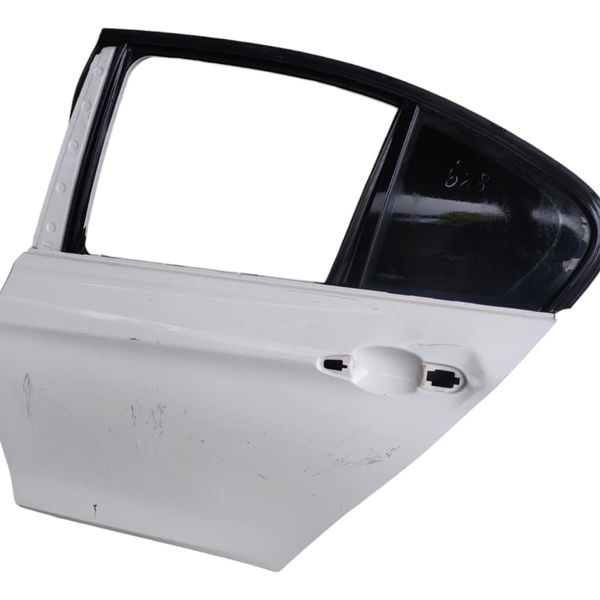 Porta Traseira Esquerda Bmw 320i 2013 (avaria) Branco Traseira Esquerda