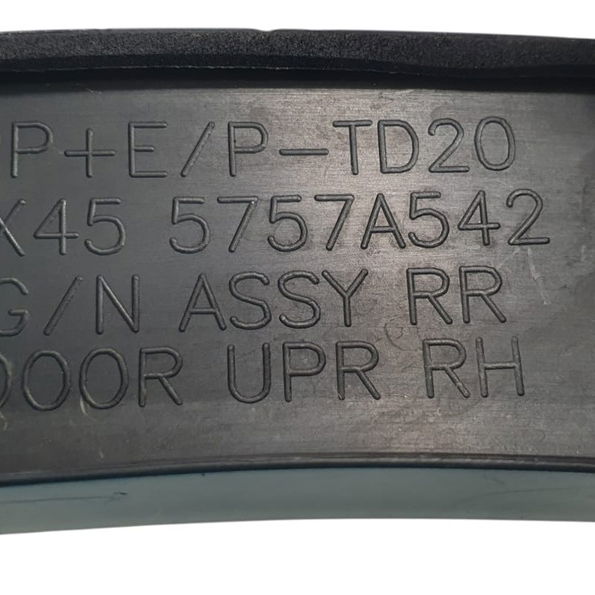 Aplique Friso Porta Tras Dir Mitsubishieclipsecrosshpes 2021 Preto