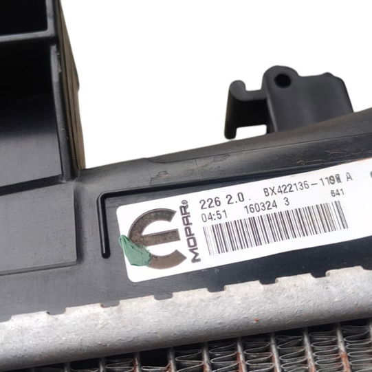 Radiador Água Rampage Rebel 2.0  Automático Diesel 2024