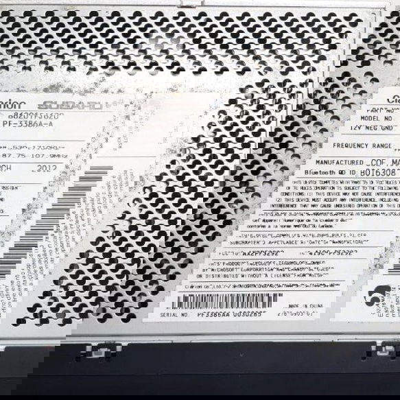 Radio Original Com Cd Subaru Impreza Xv 2012