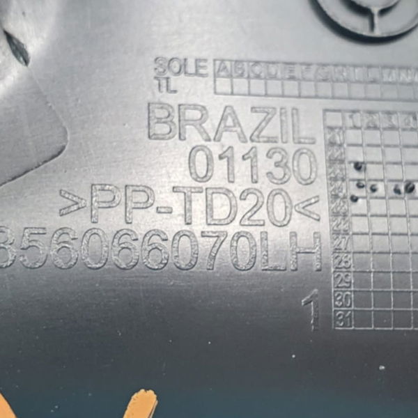 Acabamento Trilho Banco Esq Rampage Rebel 2024 Preto