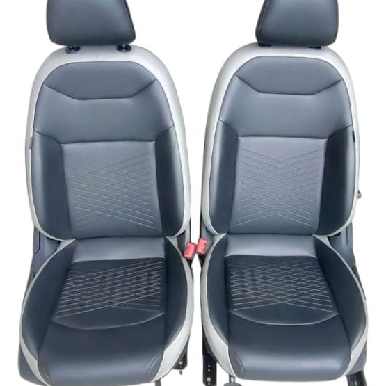 Par Bancos Dianteiro Couro Vw Taos 2023 Grafite