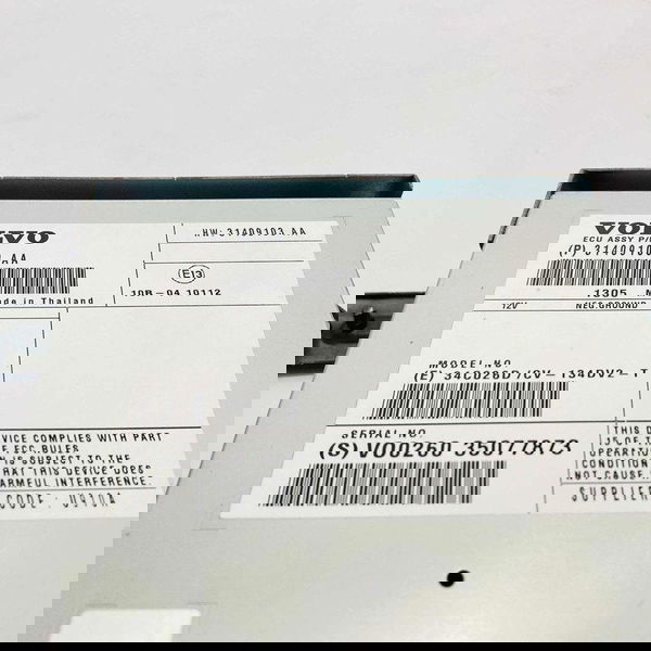 Módulo Som Volvo Xc60 2015 31409100