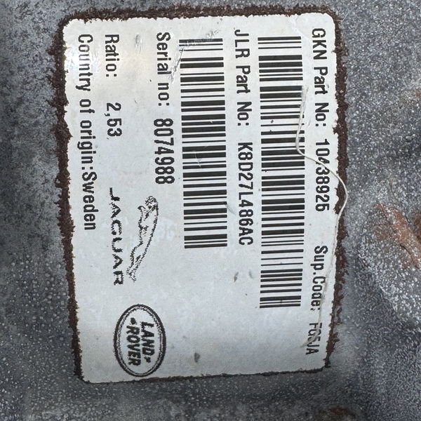 Diferencial Diant. Discovery Sport D200 9hp50 2022 Diesel