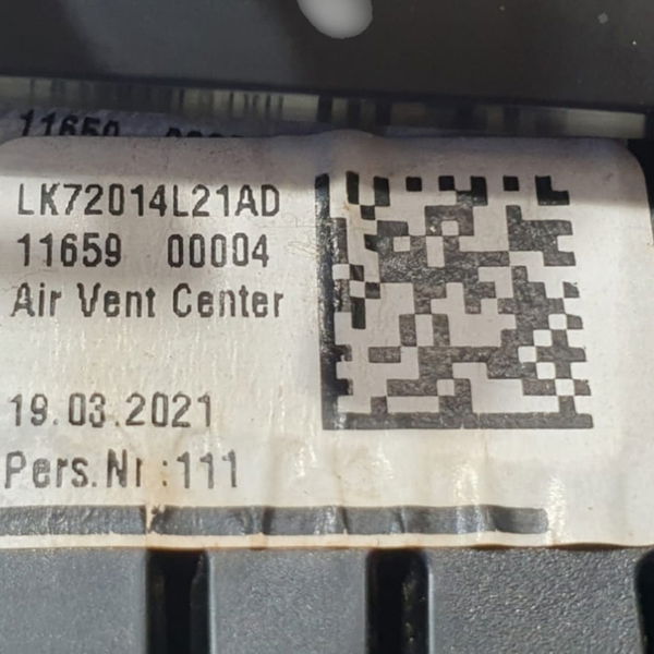 Difusor De Ar Central Lr Discovery Sport 2022