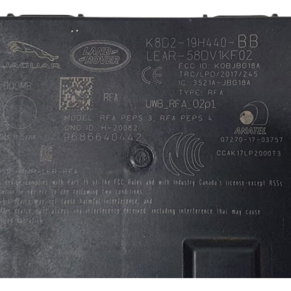 Módulo Controle Rfa Lr Discovery Sport 2022