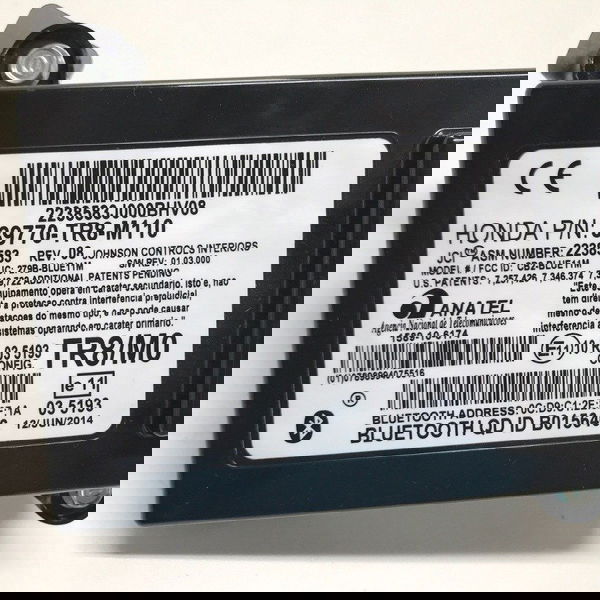 Módulo Bluetooth Honda Civic 2.0 Lxr 2014