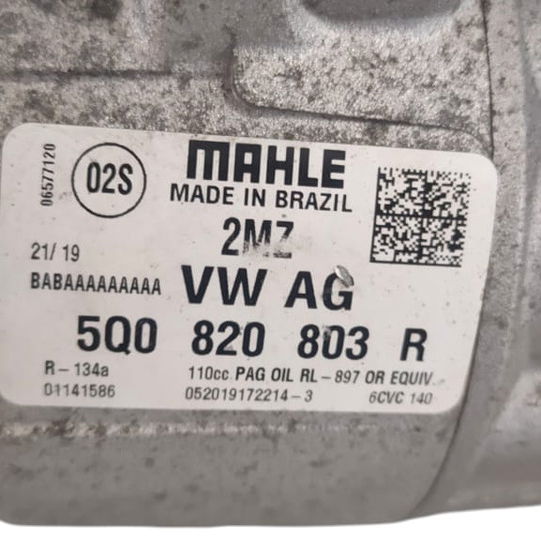 Compressor Ar Condicionado Vw T Cross 1.0 Tsi 3cl 2019/2022