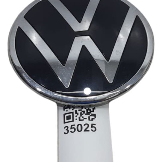 Emblema Da Grade Frontal Vw T-cross 2021 - Preto