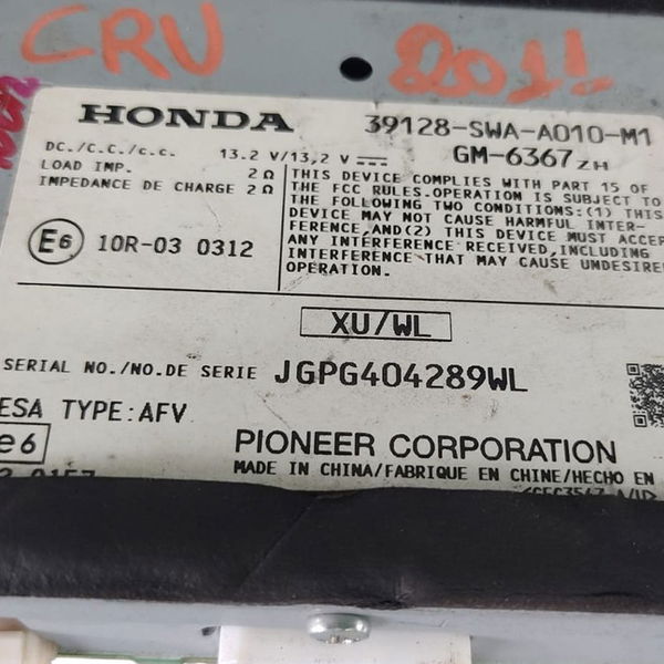 Módulo Amplificador Som Honda Crv 2011 Prateado