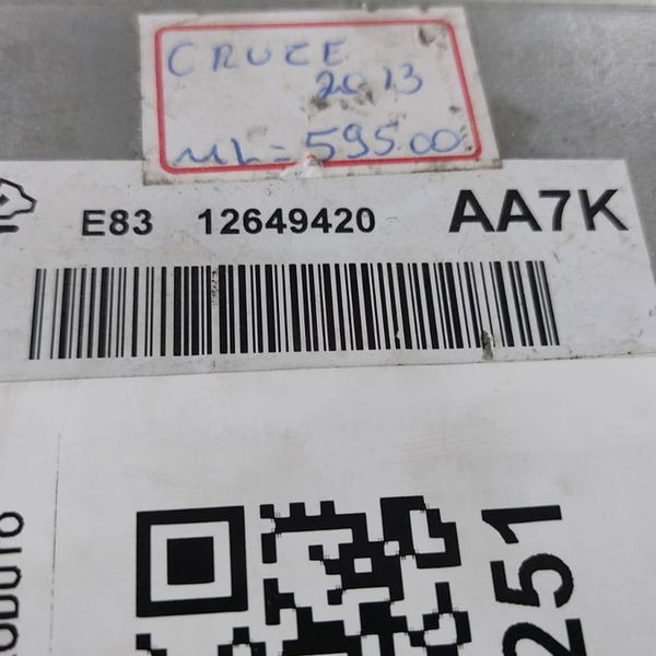 Módulo Injeção Cruze 2013