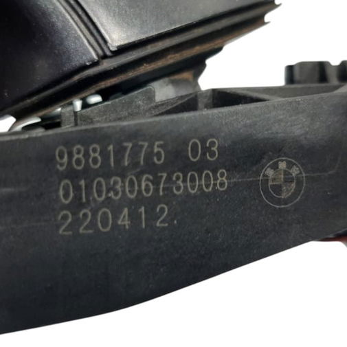 Maçaneta Porta Traseira Esquerda Bmw X3 M40i 2022 Preto Traseira