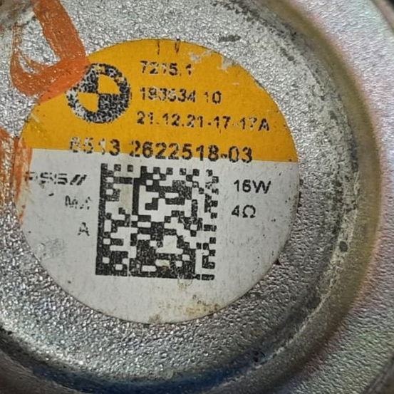 Alto Falante Dianteira Esquerda Bmw X3 M40i 2022 Preto